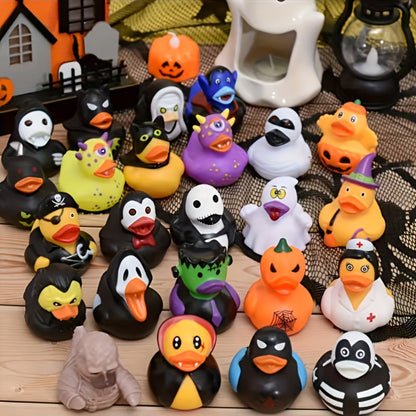 Halloween Novelty Duck Assortments in 20-Piece or 100-Piece Checkout Packs with Mixed Character Designs