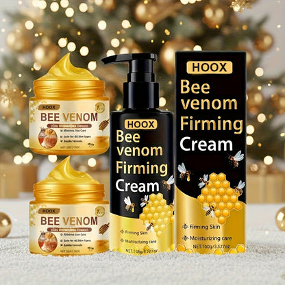 Bee Venom Firming Cream 100g for Face Neck Abdomen & Body - Moisturizing Anti-Aging Skin Tightening Cream for Sagging Loose Skin Smoother Firmer Younger-Looking Skin Women