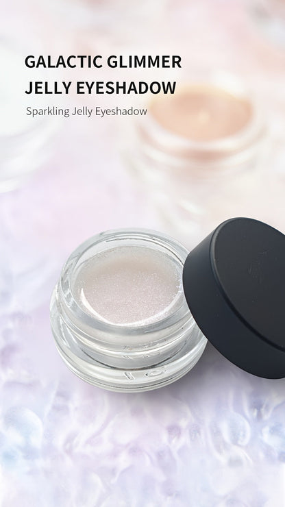 Shimmer Jelly Eyeshadow 2 Pack – Icy Cool Tone Frosty Glow Gel Eye Makeup, Long-Lasting Non-Creasing Blendable Formula, High Shine Luminous Finish for Holiday Party Glam