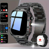 Black stainless steel + silicone watch