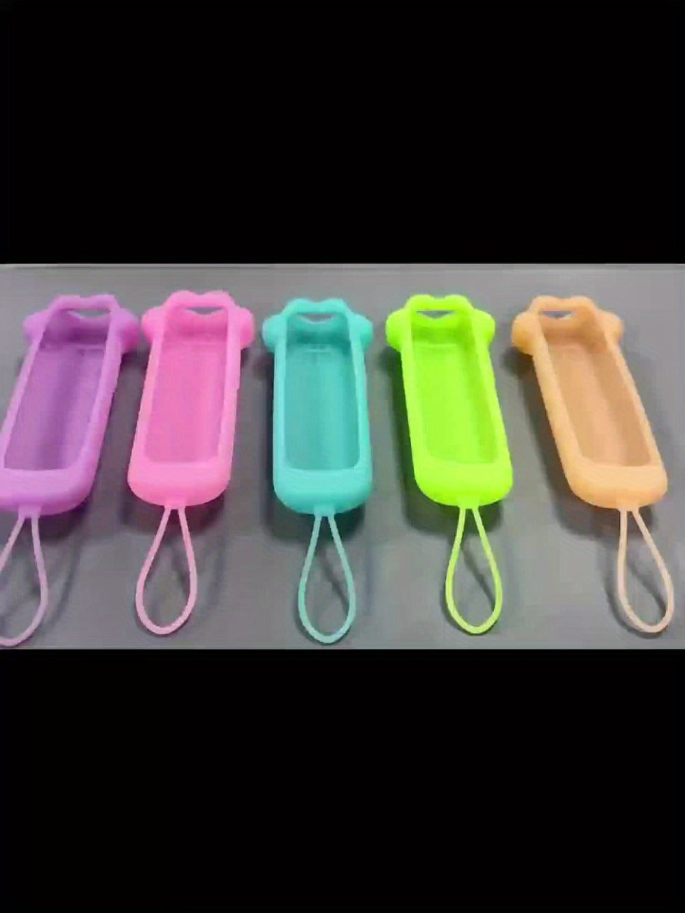 Luminous Green Dog-Paw Remote Control Case with Wrist Loop for Pictured Roku-Style Button Layout