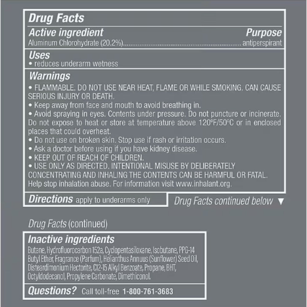 Dove Men+Care Dry Spray Antiperspirant Deodorant Pack of 6 – 150mL Each (5 fl oz), 48H Protection, Alcohol-Free, Assorted Scents, Total 30 fl oz