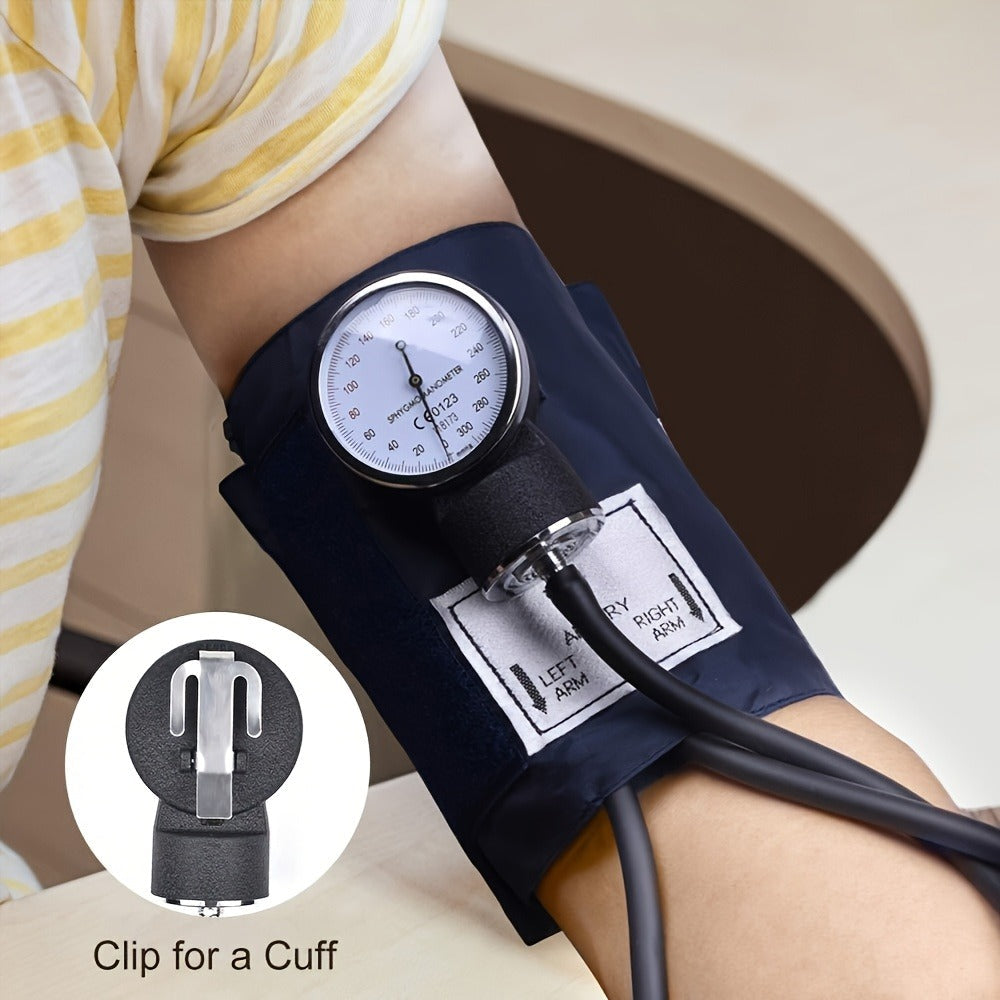 Blood Pressure Monitor Manual Aneroid Kit with 10-16 Inch Upper-Arm Cuff, Stethoscope, Gauge and Carry Case