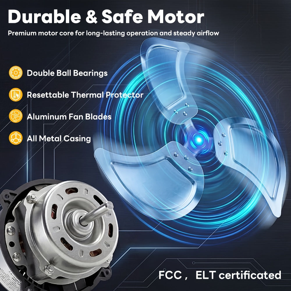 Wall Mount Fan 18/20 Inch Metal High Velocity 3-Speed Oscillating Industrial Fan 3000CFM Aluminum Blades 65dB Quiet Heavy Duty for Garage Workshop Patio Warehouse