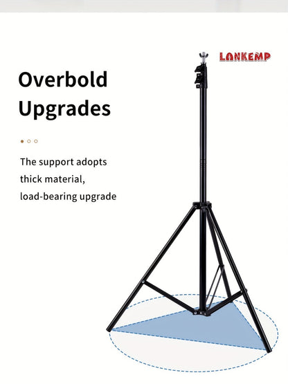 LANKEMP 6.6-Foot Square Photography Backdrop Stand Kit with Two Tripods, Four Crossbars, Clips and Carry Bag
