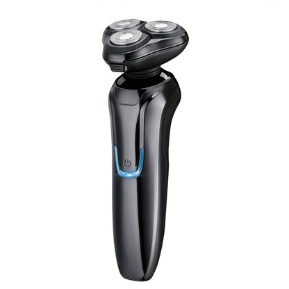 Electric Shaver 4D Floating Triple-Blade Razor with Wet/Dry Waterproof Use, LED Display and Type-C Charging