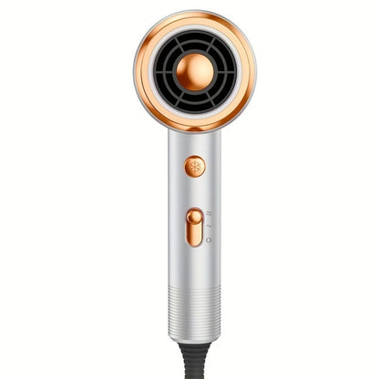 Ionic Hair Dryer 1600W with Diffuser Concentrator Nozzle 2 Speed 3 Heat Settings Cool Shot ALCI Safety Plug Brushed Motor Anti-Frizz Portable Blow Dryer for Straight Curly Wavy Hair Home Travel Salon