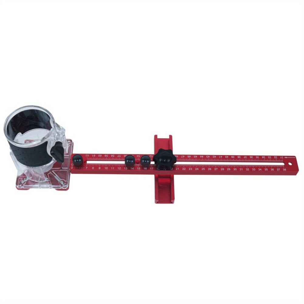 Four-in-One Aluminum Router Circle Cutting Jig in Metric with Base or Inch Configuration without Base