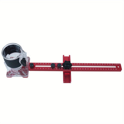 Four-in-One Aluminum Router Circle Cutting Jig in Metric with Base or Inch Configuration without Base