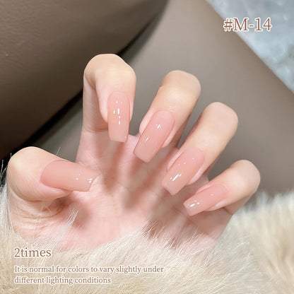 Gel Nail Polish 6-Piece 15ml Jelly Set with Glass Finish in Shades M14, M16, M17, M18, M19 and M20