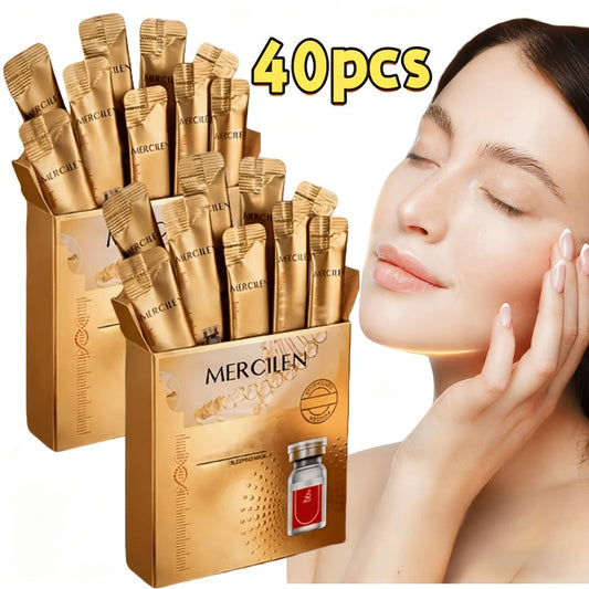 Collagen Sleep Facial Mask 40 Pack Overnight Moisturizing Firming Skin Care Mask 4g Each Hydrating Anti-Aging Face Mask for All Skin Types Nourishing Brightening Gift Set Women