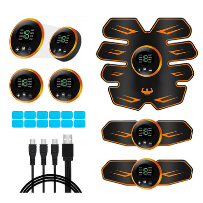 Fitness Equipment EMS Abdominal Pad Set with Digital Controllers and Blue or Orange Accent Options