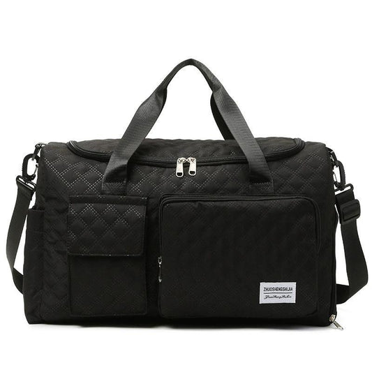 Sports Duffel Bag with Dry Wet Separation – Large Capacity Gym Travel Bag, Double-Sided Compartments, Shoulder & Crossbody Carry for Fitness, Travel & Outdoor Activities