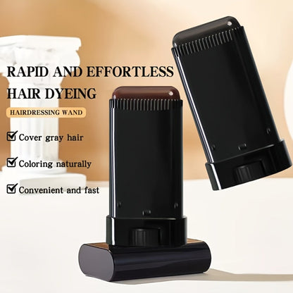 Gray Root Coverage Hair Color Stick with Comb — water-resistant Sweat-Resistant Instant Root Touch Up, Plant-Based Squalane Formula, Easy
