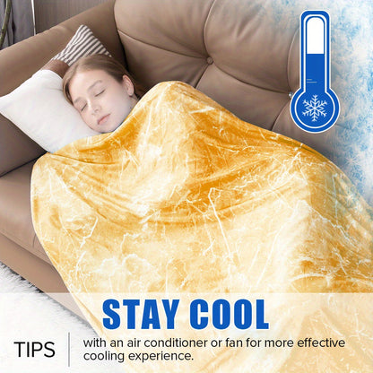 Patterned Double-Sided Summer Blanket with 69 Tie-Dye, Solid, Star and Snowflake Size Options