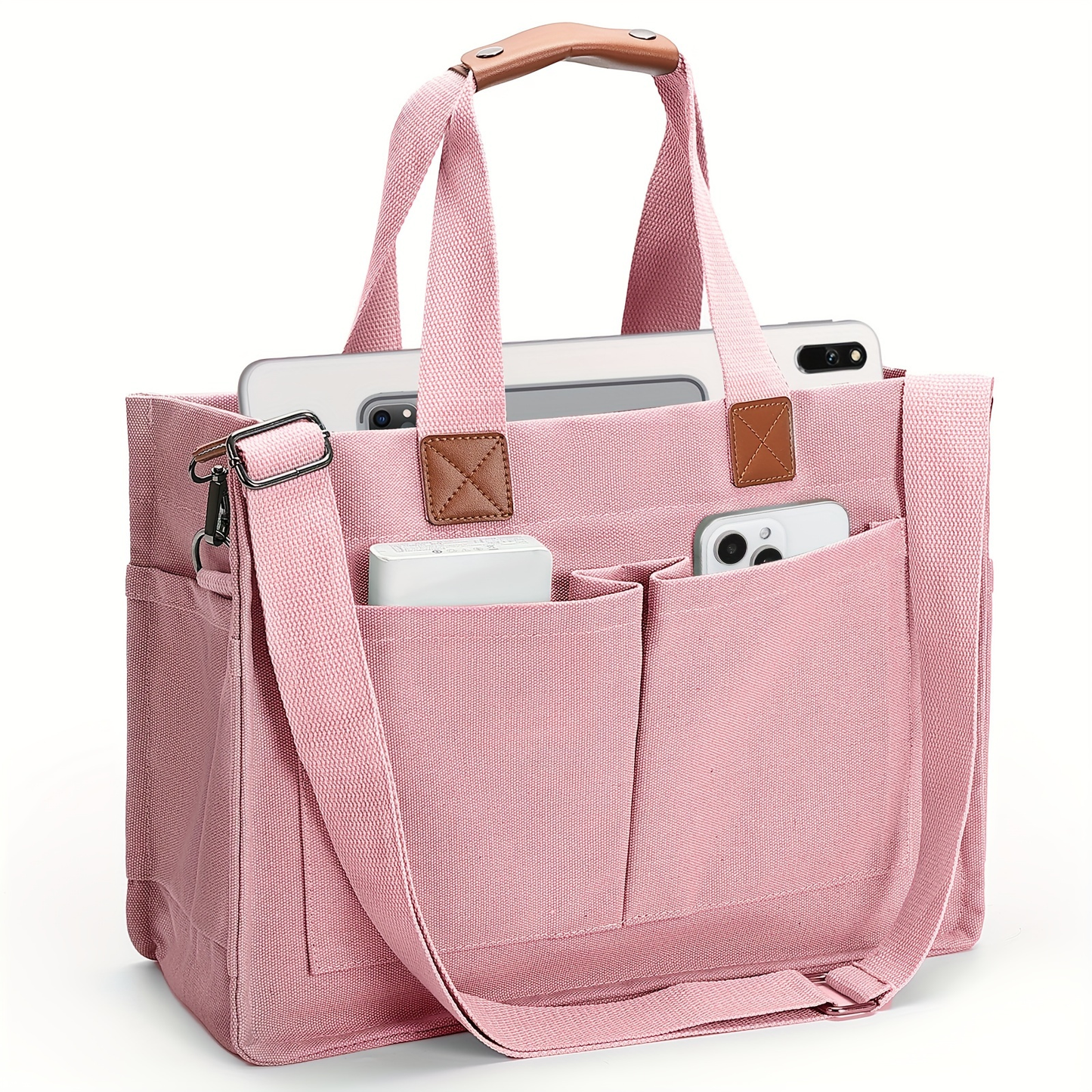 Large Capacity Tote Bag for Women – Lightweight Shoulder Bag with Adjustable Strap & Polyester Lining, Daily Use