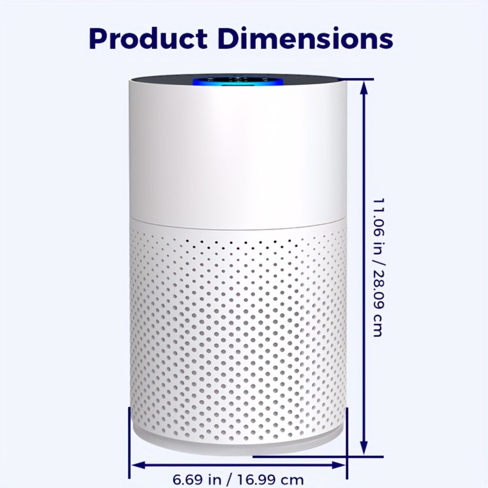 Air Purifier with H13 True HEPA 3-in-1 Filter, Sleep Mode and Single or Two-Unit Color Options