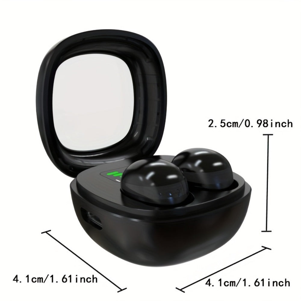 Wireless Earbuds Ultra-Small HiFi In-Ear with Touch Control, Built-In Mic and LED Case in Three Colors