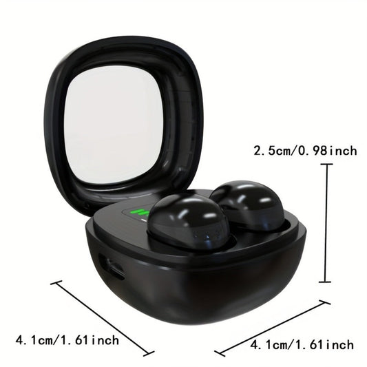 Wireless Earbuds Ultra-Small HiFi In-Ear with Touch Control, Built-In Mic and LED Case in Three Colors