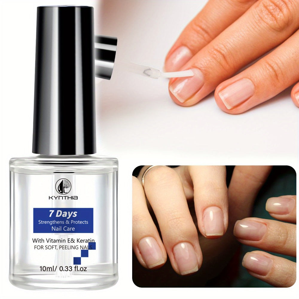 10 ml Nail Care Oil with Vitamin E, Keratin, Hyaluronic Acid and Jojoba Oil for Daily Brush-On Care