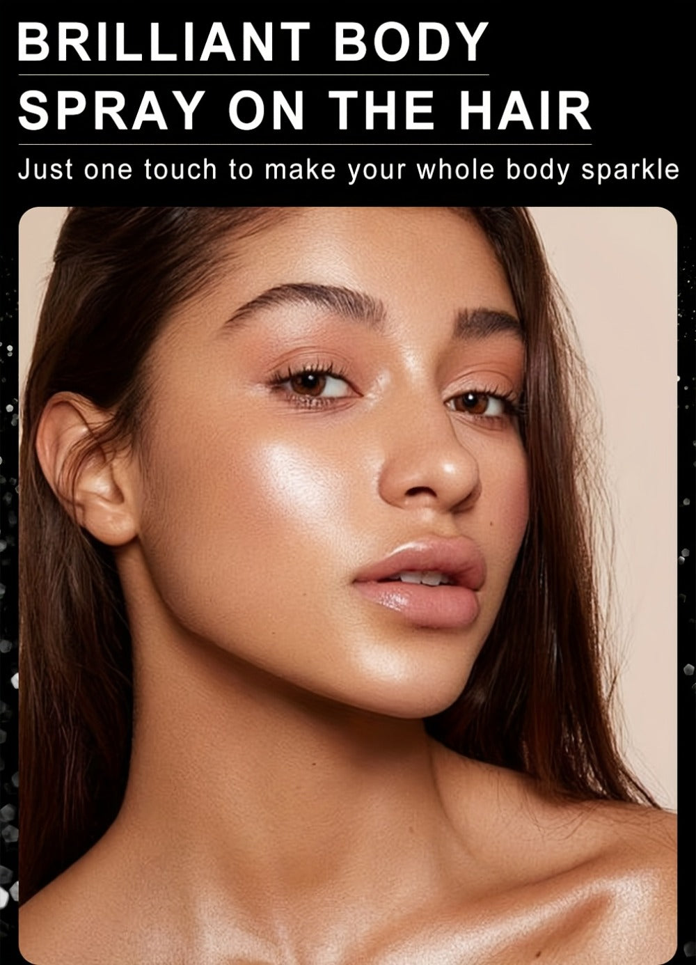 Two- or Three-Piece Body Glitter Spray Set for Hair and Skin in Source-Labeled Pack Options