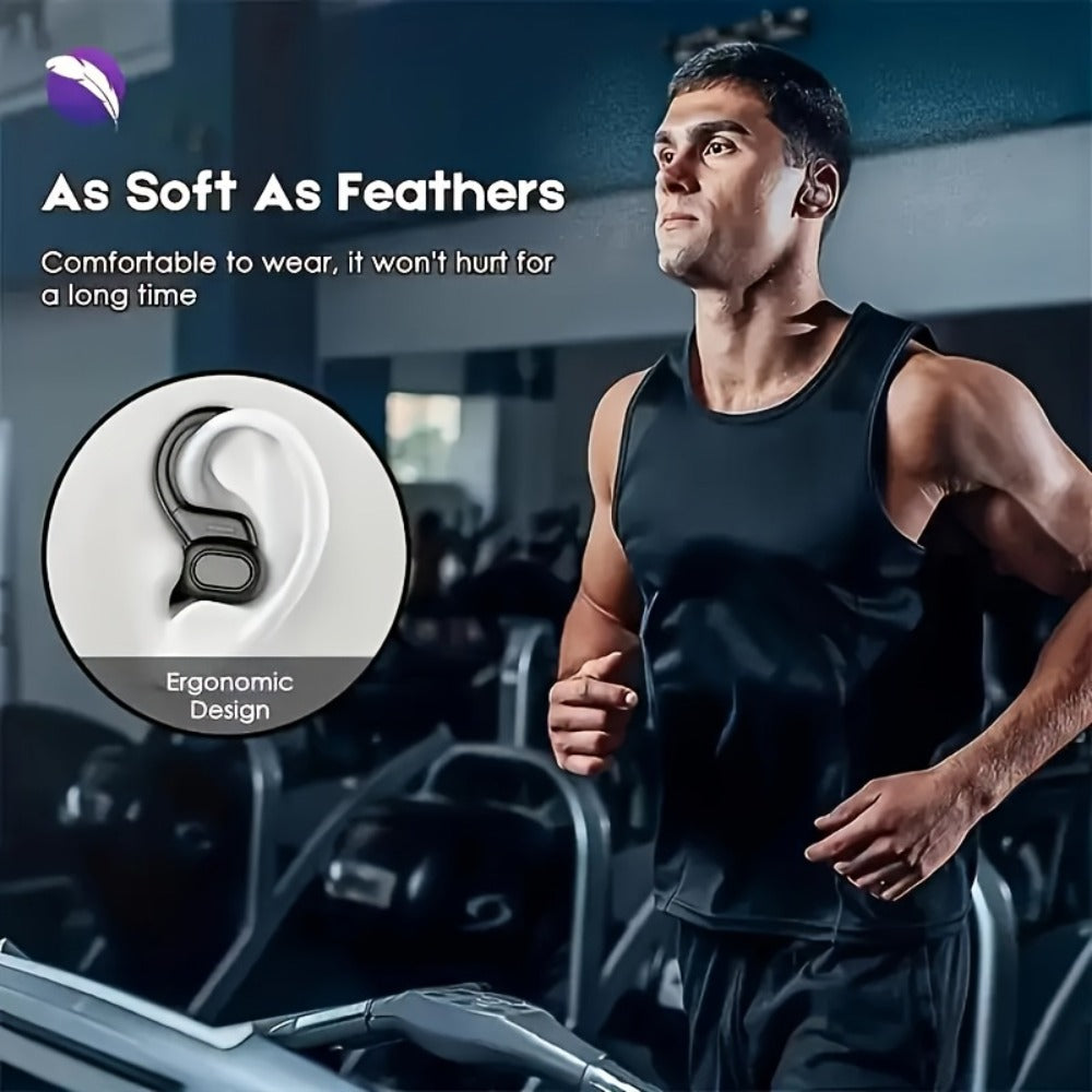 LED Screen Wireless Earbuds Bluetooth 5.4 with Condenser Microphone, Auto Pairing Long Battery Life, Compatible with Android iOS, for Sports Gaming Riding Driving, Gift for Couples Friends