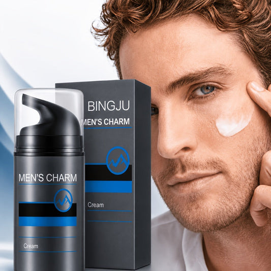 Men's Face Cream Moisturizer with Collagen & Hyaluronic Acid 50g — Avocado Oil Vitamin E & A Alcohol-Free After Shave Lotion Deep Hydration Anti-Aging Daily Grooming Cream All Skin Types