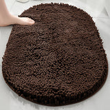 Dark Brown-Chenille Oval