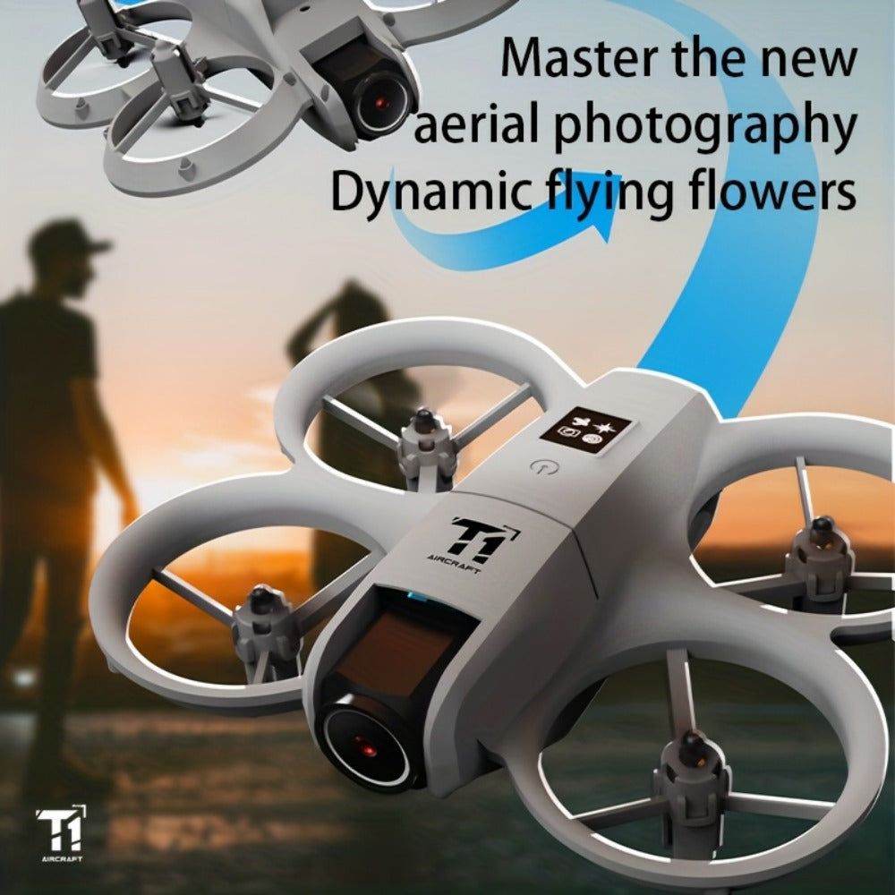 4K RC Airplane Auto Hover Dual Batteries Optical Flow WiFi FPV Camera One-Key Return Roll Anti-Shock Anti-Collision | Remote Control Plane for Kids Adults Beginners | Birthday Christmas Gift