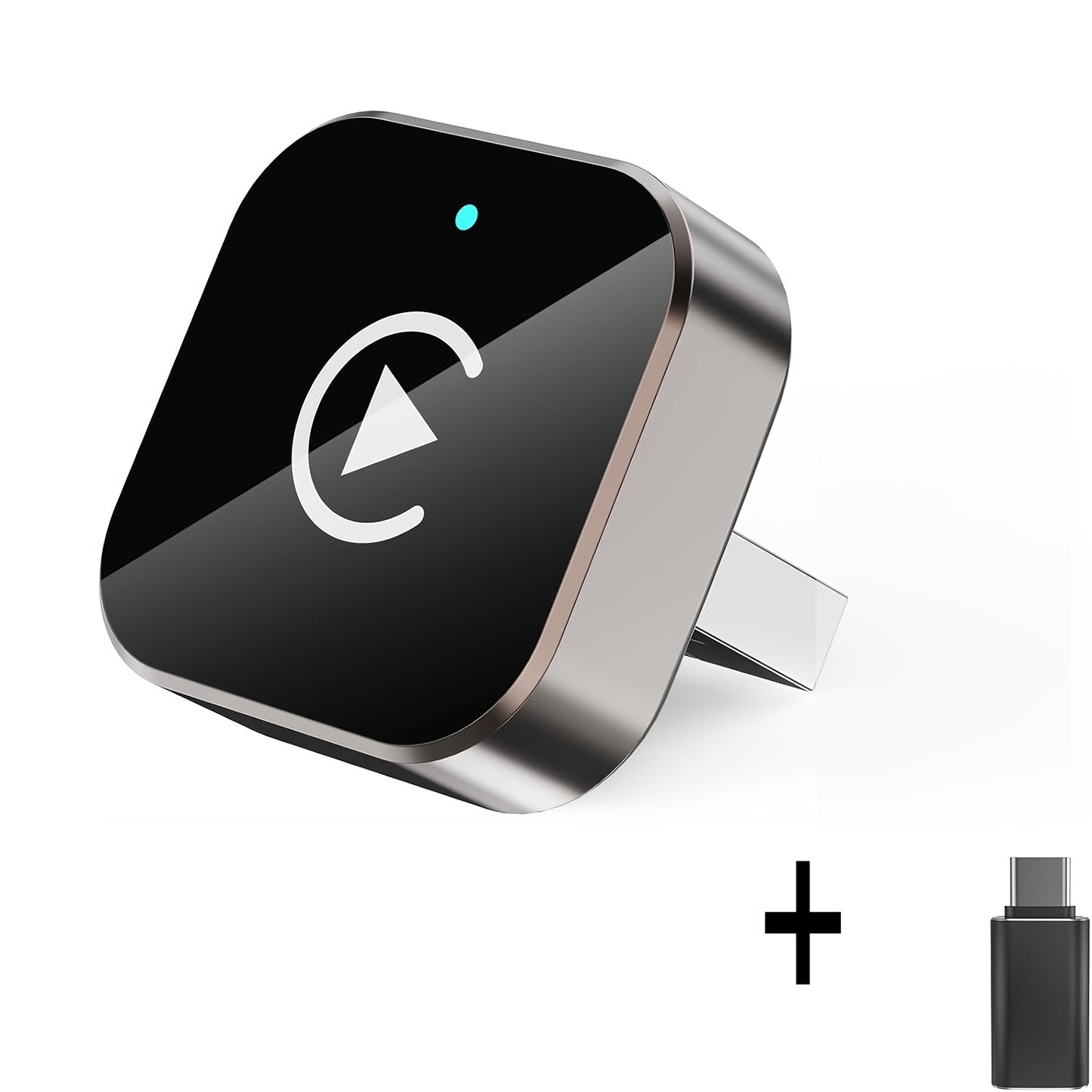 Wireless CarPlay Adapter 2-in-1 Wired to Wireless CarPlay & Android Auto Mini USB Dongle Fast Stable Connection for Apple iOS 10+ Android 11+ 2025 Upgrade
