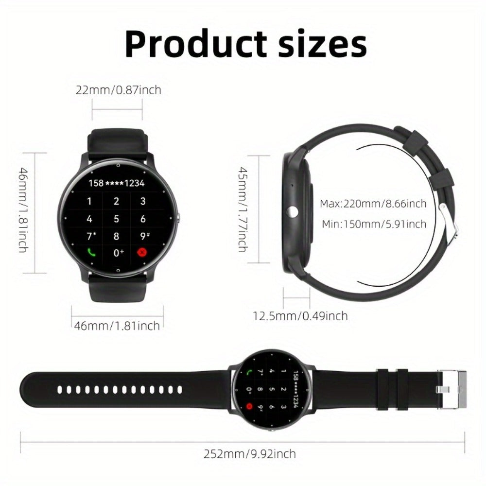 Smart Watch Round Display with Wireless Calling, Voice Assistant and Single or Two-Watch Options