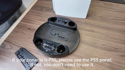PS5 Charging Station with RGB Light Stand for PS5 Slim PS5 Pro - Fast Dual Controller Charger Compatible with All PlayStation 5 Console Models