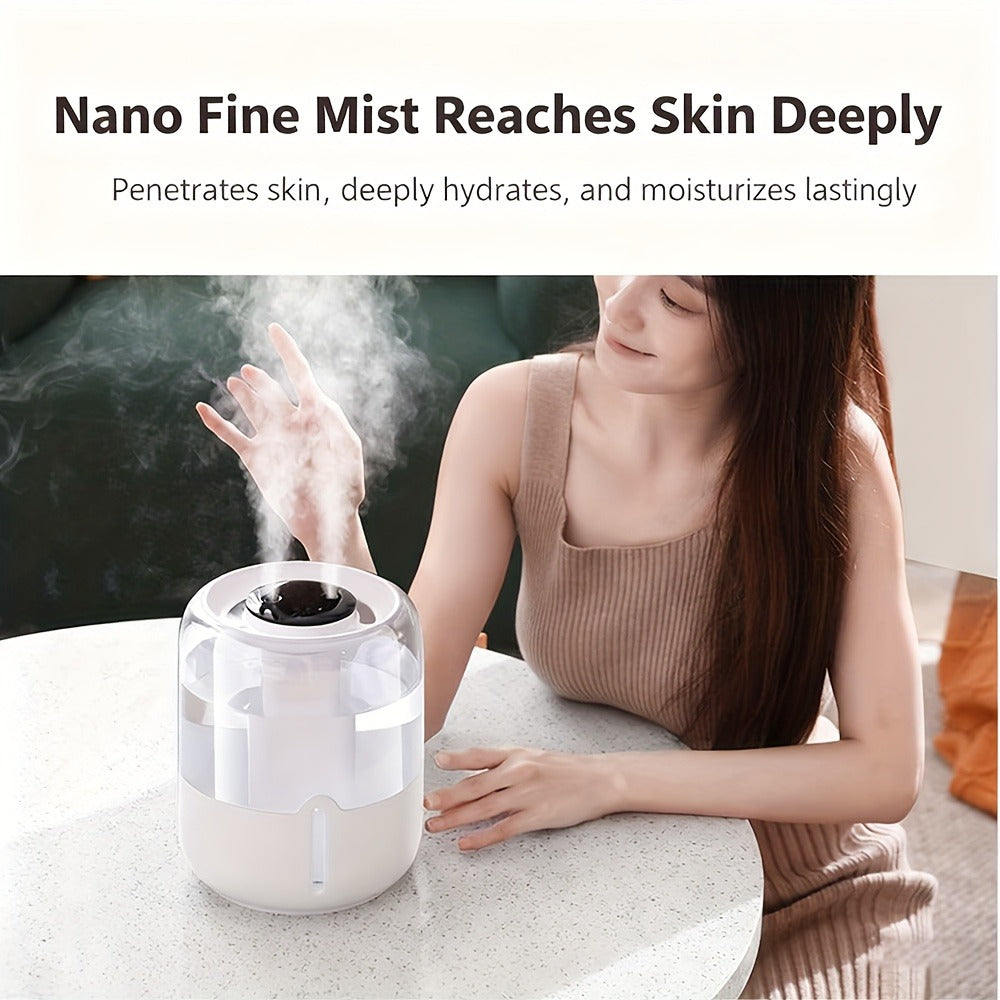 Humidifier 6.8L Top-Fill Dual-Mist Model with 10/20-Hour Spray Modes and Low-Water Auto Stop