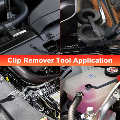 17-Piece Automotive Trim Removal Tool Kit with Pry Paddles, Hook Set, Clip Pullers and Scraper