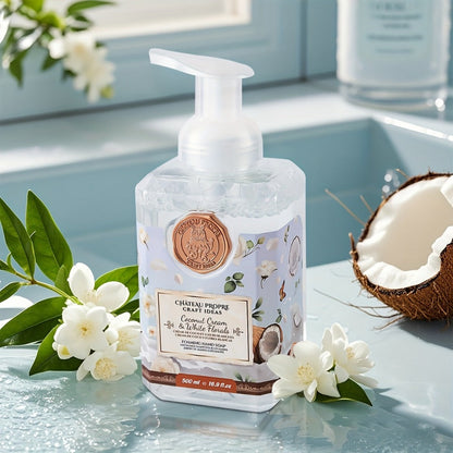 Foaming Hand Soap 500ml Moisturizing Gentle Foam Soap 8 Scents Vanilla Coconut Citrus Floral Fruity Deeply Hydrating Soft Hands All Skin Types Bathroom Kitchen Bedroom Office 1PC 2PCS Value Pack