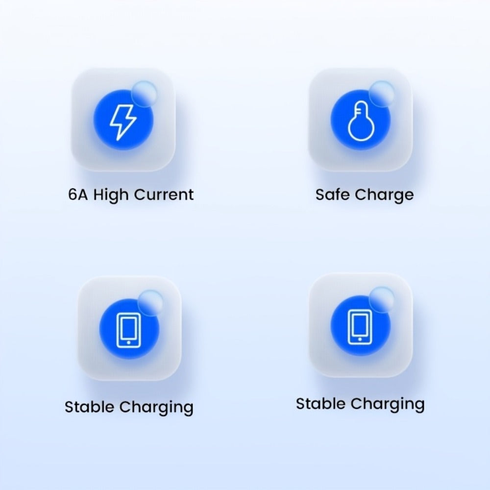 Right-Angle USB Charging Cable with USB-A or USB-C Input Options, 100W Marking and 1 m or 2 m Lengths