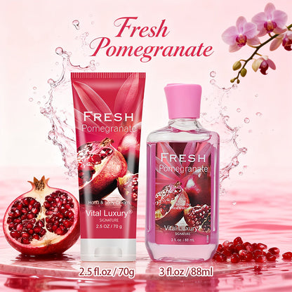 Two-Piece Body Wash and Hand Cream Gift Set with 88 ml Bottle, 70 g Tube and Five Scent Options