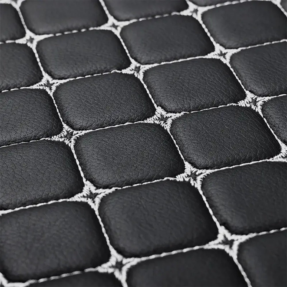 Car Seat Cover Rear Bench Protector with Source-Listed Water-Resistant Surface in Black or Red