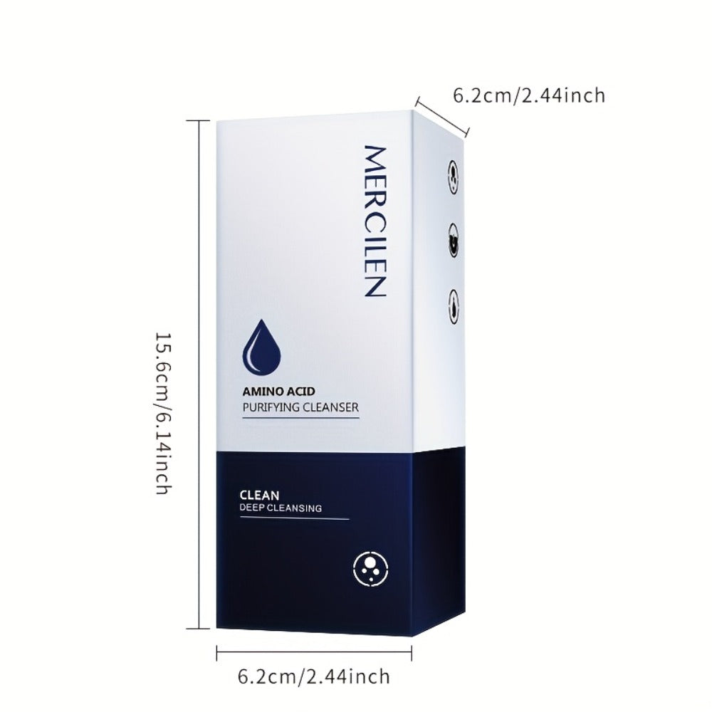 Gentle Purifying Amino Acid Face Wash – Soft Hydrating Foam Cleanser for All Skin Types, Deep Cleanse Without Stripping Moisture Barrier, Daily Facial Cleanser for Women & Men