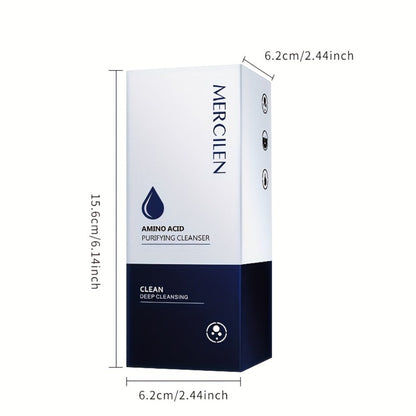 Gentle Purifying Amino Acid Face Wash – Soft Hydrating Foam Cleanser for All Skin Types, Deep Cleanse Without Stripping Moisture Barrier, Daily Facial Cleanser for Women & Men