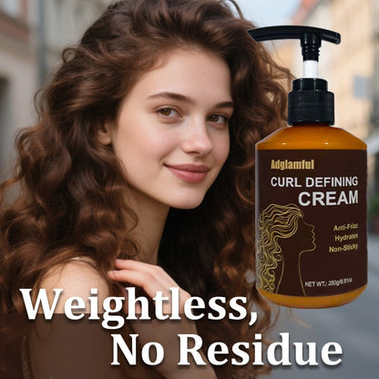 Pump-Bottle Curl Defining Cream with Leave-In Application for Wavy, Curly and Coily Hair Types