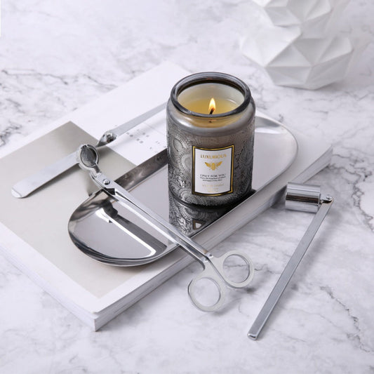 Scented Candle in Relief Glass Cup – Aromatherapy Home Fragrance with Crystal Embellishment, Single Wick, Multiple Scents – Jasmine, Tuberose, Amber, Sage & More