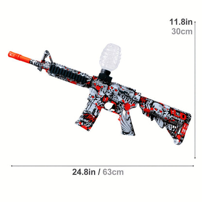 Fully Automatic Electric Gel Blaster Shooting Toy – Rechargeable, Long Battery Life, Portable ABS Build, Indoor Outdoor Team Collaboration Game for Ages 12+, Halloween Christmas Birthday Party Gift