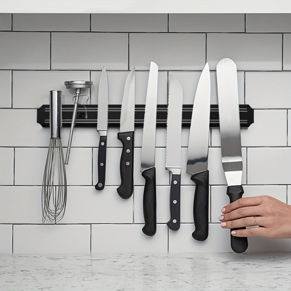 Magnetic Knife Holder Wall Mount 20 Inch - Strong Magnetic Knife Bar Strip for Kitchen, Space-Saving Knife Rack for Knives, Scissors, Tools, Easy Install Kitchen Organizer