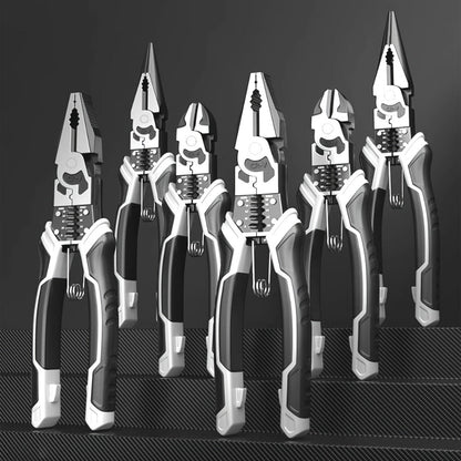 Three-Piece Pliers Set with 8- and 9-Inch Diagonal Cutting, Long-Nose and Combination Wire-Working Tools