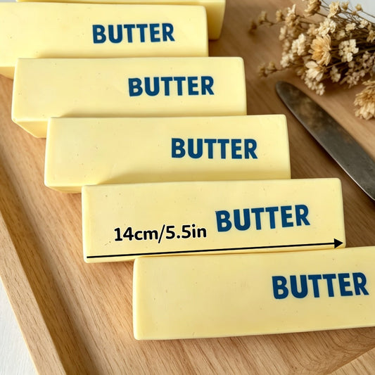 Butter Squishy Toy 6 Pack Giant Slow Rising Squeeze Fidget Toy for Stress Relief Anxiety Desk Decoration Kids Adults Office Party Gift Christmas Easter Valentine