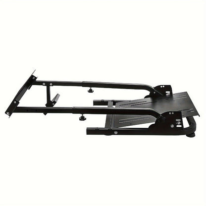 Racing Wheel Stand Height Adjustable 22"-30" Steel Driving Simulator Cockpit – Compatible with Logitech G25 G27 G29 G920, Thrustmaster T300RS TX T500RS & All Fanatec Wheels, Includes Gear Shifter Mount