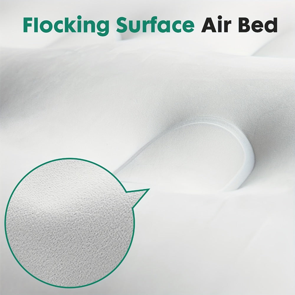 Air Mattress with Double-Height Profile and Side Inflation Panel in 75 × 39 or 80 × 60-Inch Options