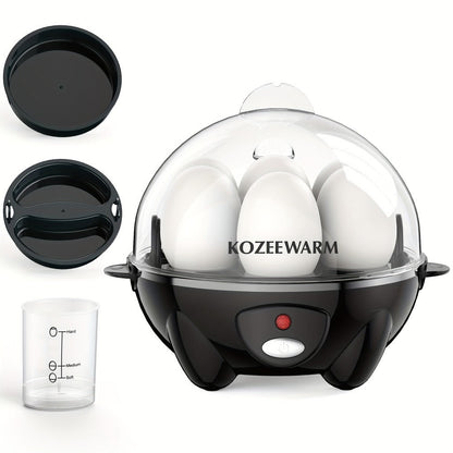 Electric Egg Boiler & Cooker with Auto Shut-Off, Single & Double Layer, Multi-Function for Hard Boiled