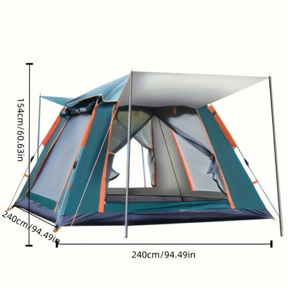 Four-Sided Beach Tent with Five Windows, 240 x 240 x 154 cm Size and Two Green Checkout Options